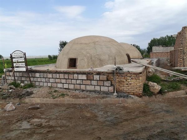 سامان دهی و تکمیل مرمت حمام تاریخی سرای هریس