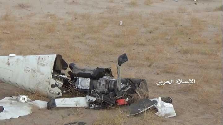 خبرنگاران سرنگونی هواپیمای جاسوسی سعودی توسط انصارالله یمن